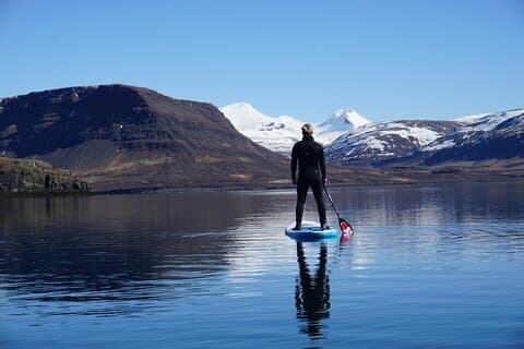 Privat Stand Up Paddle Boarding guidet aktivitet i Hvalfjordur