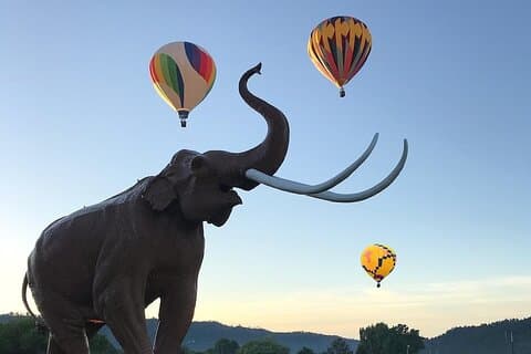 Fahrten mit dem Western Horizons-Heißluftballon