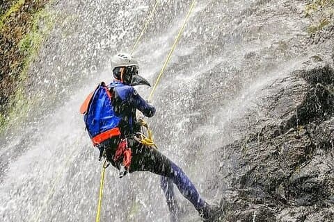 Canyoning La Escalera in Jardín Antioquia Route 2 Waterfalls