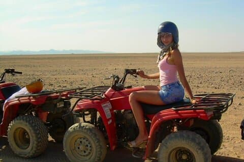 Hurghada, ATV Quadbike Safari Trip i solnedgången