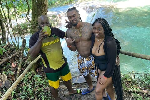 Dunn's River falls And Blue Hole waterfalls