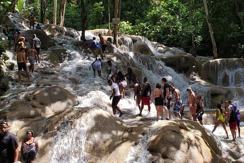 Einkaufen und der Dunns River fällt von Montego Bay nach Ochi Rios