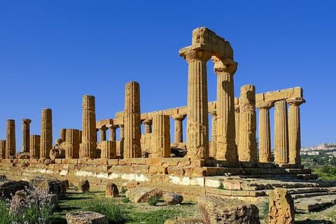 Transfert de Palerme à Catane avec arrêt dans la Vallée des Temples à Agrigente