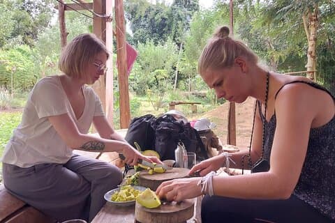 Full Day Visit & Cook at Local family' farm and Hiking to Kuang si waterfalls