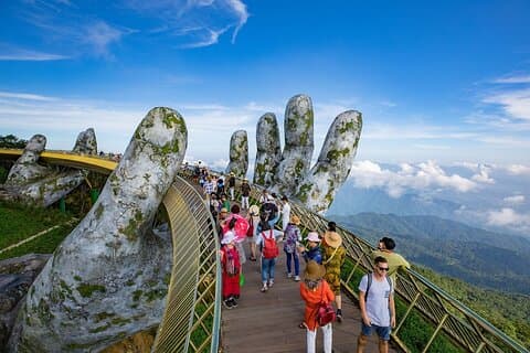 Golden Bridge - Ba Na Hills con pranzo a buffet, funivia a 2 vie da Da Nang