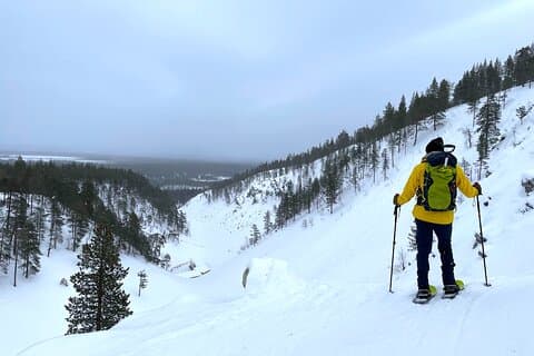 Privat snesko tur i Pyhätunturi med en lokal guide