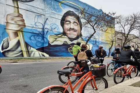 Excursão de bicicleta graffiti em Buenos Aires: arte de rua e murais