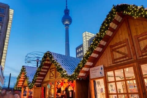 Berlin julemarked med privat bil