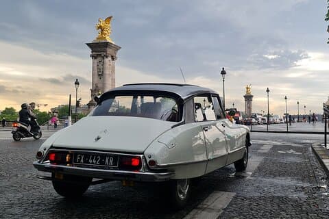City Tour de París 1h00 Citroën DS Vintage con techo abierto