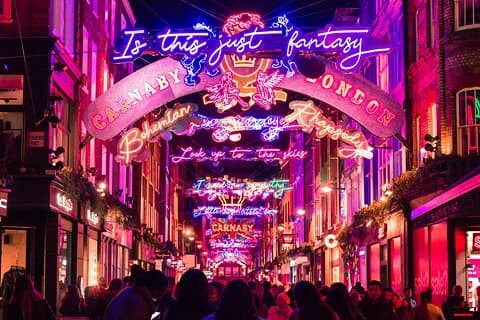 ロンドンのクリスマス ライト プライベート ウォーキング ツアー