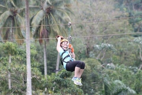 Grande avventura doppia Damajagua e Zipline da Puerto Plata