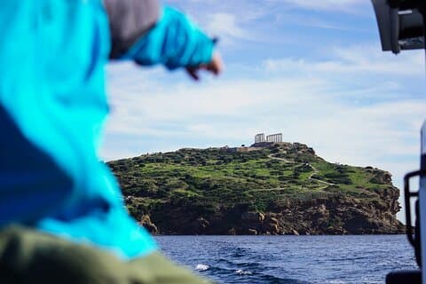 Excursion en bateau d'une demi-journée à Patroklos, Arsida et Sounio