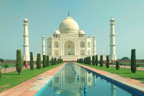Tour al amanecer en el Taj Mahal desde Delhi con cena vegetariana en casa