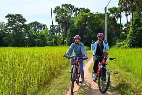 Fietstocht van een halve dag door het platteland van Siem Reap