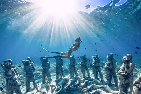3 gilis Islands Hopping Snorkeling Trip with Gopro camera