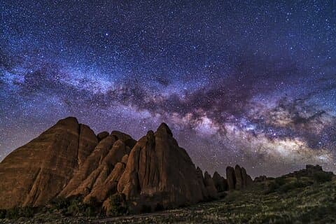 Sunset and Night Photography in Arches National Park