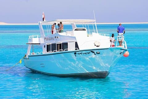 Small group to Dolphin House and Banana Boat Fun from Hurghada