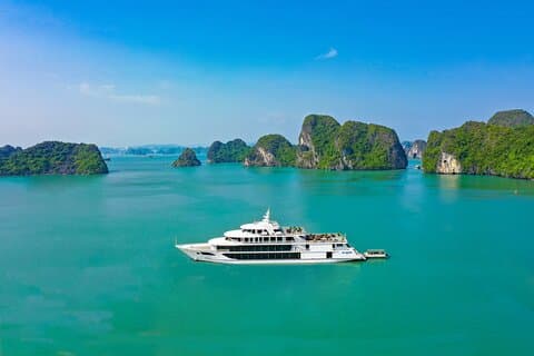 Sea Octopus Cruise Cruzeiro de um dia de luxo 5 estrelas na Baía de Halong