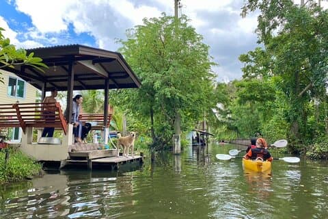 Visite de Bangkok en bateau et à vélo