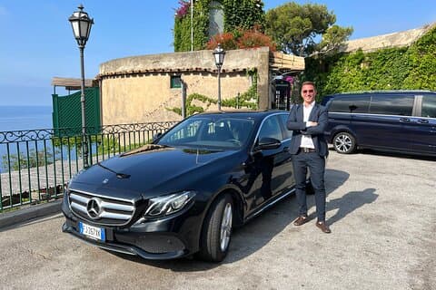Transfert en voiture privée de Positano à Sorrente