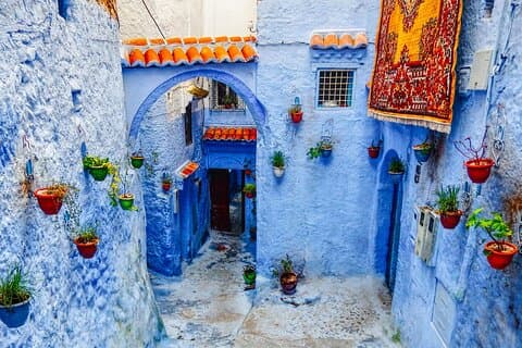 Transport d'une journée de Fès à Chefchaouen (la ville bleue)