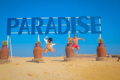Paradise Island & snorkling & vattensporter i Hurghada