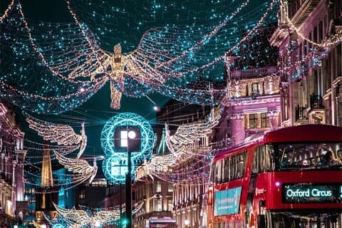 Londen Kerstverlichting Begeleide wandeling