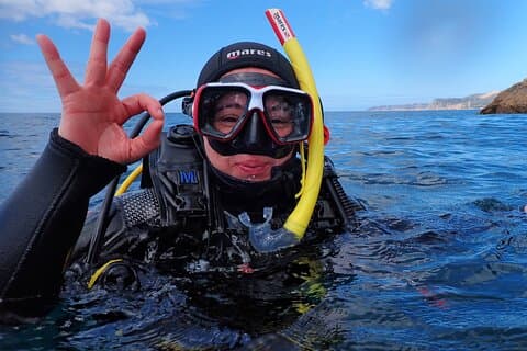 リスボン:アラビダ海洋保護区でスキューバダイビングを写真で体験