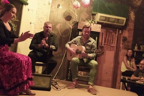 Show de flamenco com degustação de vinhos e tapas na Bodega La Jara