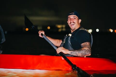 LED Bio Comb Jelly Clear Bottom Kajak- eller Paddleboard-tur!