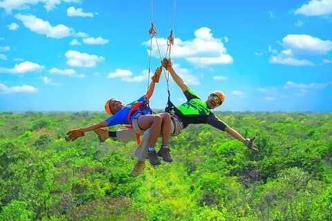 High End ATV Tour! Ziplines & Underground Cenote fra Tulum