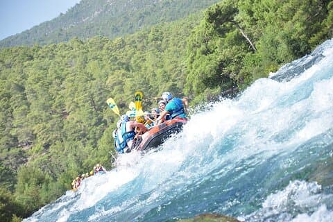 from Belek: Whitewater Rafting at Koprulu Canyon
