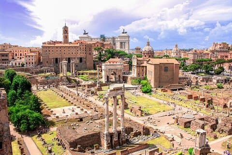 Visita guiada a pie de la Antigua Roma : Coliseo, Foro y Palatino