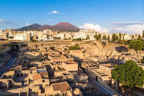 Pompeii & Herculaneum helgedagstur med inngangsbillett og lunsj