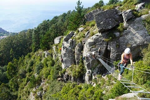 Privat klätterupplevelse Via ferrata Senda do Santo