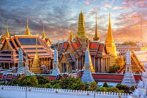 Bangkoks fyra stora tempel med självguidad vandringstur