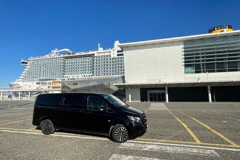 Privat overførsel fra Rom Fiumicino til havnen i Civitavecchia og omvendt