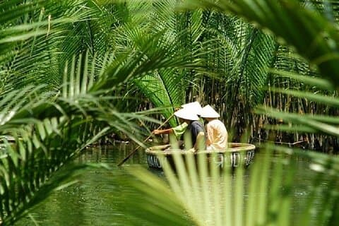 Basket Boat Tour from Da Nang/HoiAn by Lunch & Cafe Class Private