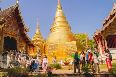 Chiang Mais gamle by og templer guidet vandretur - 3 timer