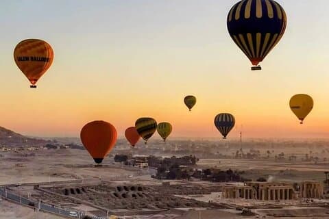 En pakke varmluftsballong med Best of Luxor-heldagstur
