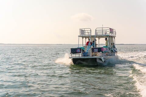 Pontonboot-Vermietung mit 2 Rutschen ab Fort Walton Beach
