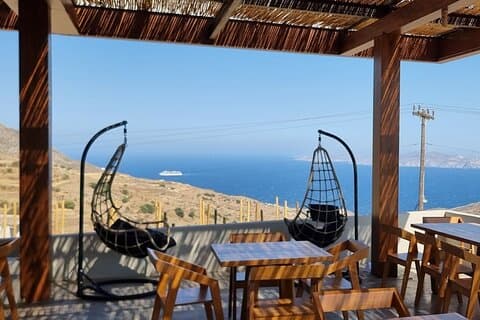 Cata de Vinos en Tinos : Tour Terraza Vista Mar & Guía Sommelier