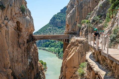 De Malaga Caminito del Rey Visite guidée avec transport