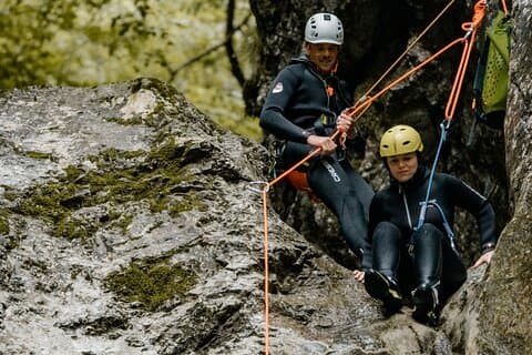 Barranquismo familiar principiante en Sušec, Bovec con fotos