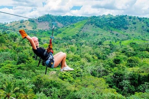 Aventure en tyrolienne à Punta Cana