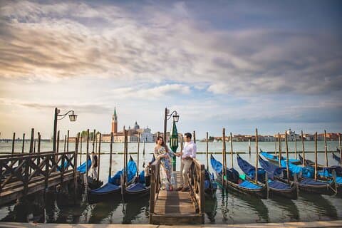 Exklusives einstündiges privates Fotoshooting in Venedig.