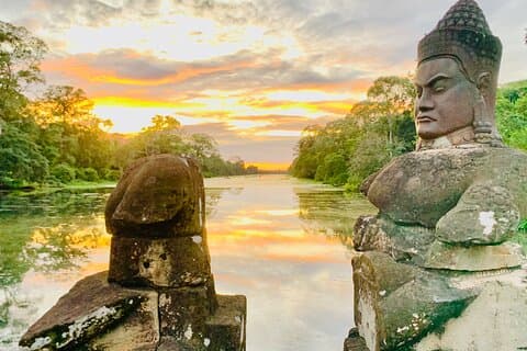 Angkor Wat Liten krets och solnedgång Tour