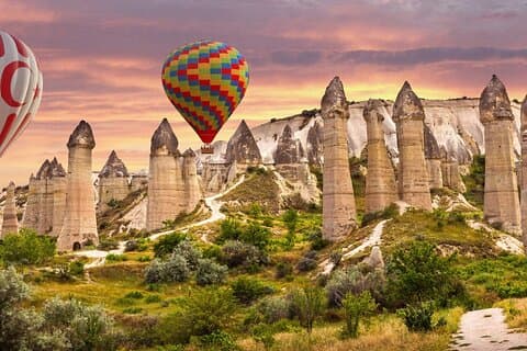 Cappadocia Hot Air Balloon Plus Red & Green Tour