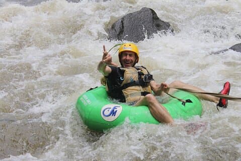 Combo rafting e tubing in acque bianche a La Fortuna