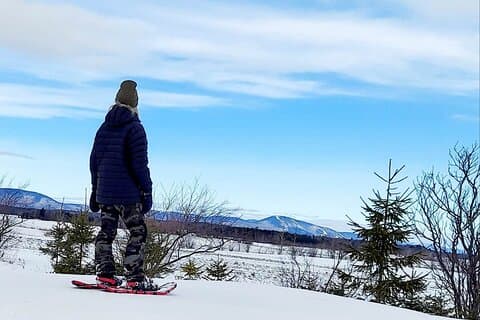 Private Snowshoeing on the Ile d'Orléans